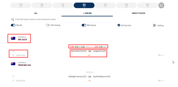 Image showing a football match with 8xbet Livescores displayed on a screen, illustrating the concept of understanding football matches through live score analysis